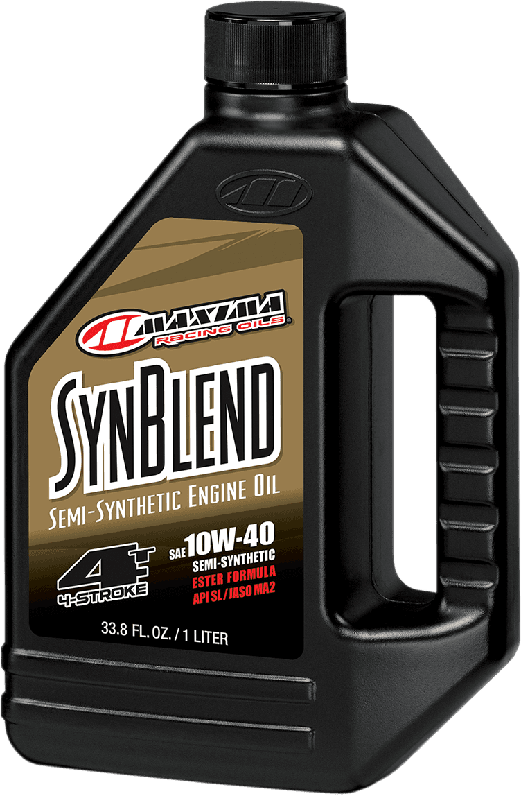 MAXIMA RACING OIL 34901B SynBlend Semi-Synthetic Oil - 10W40 - 1L
