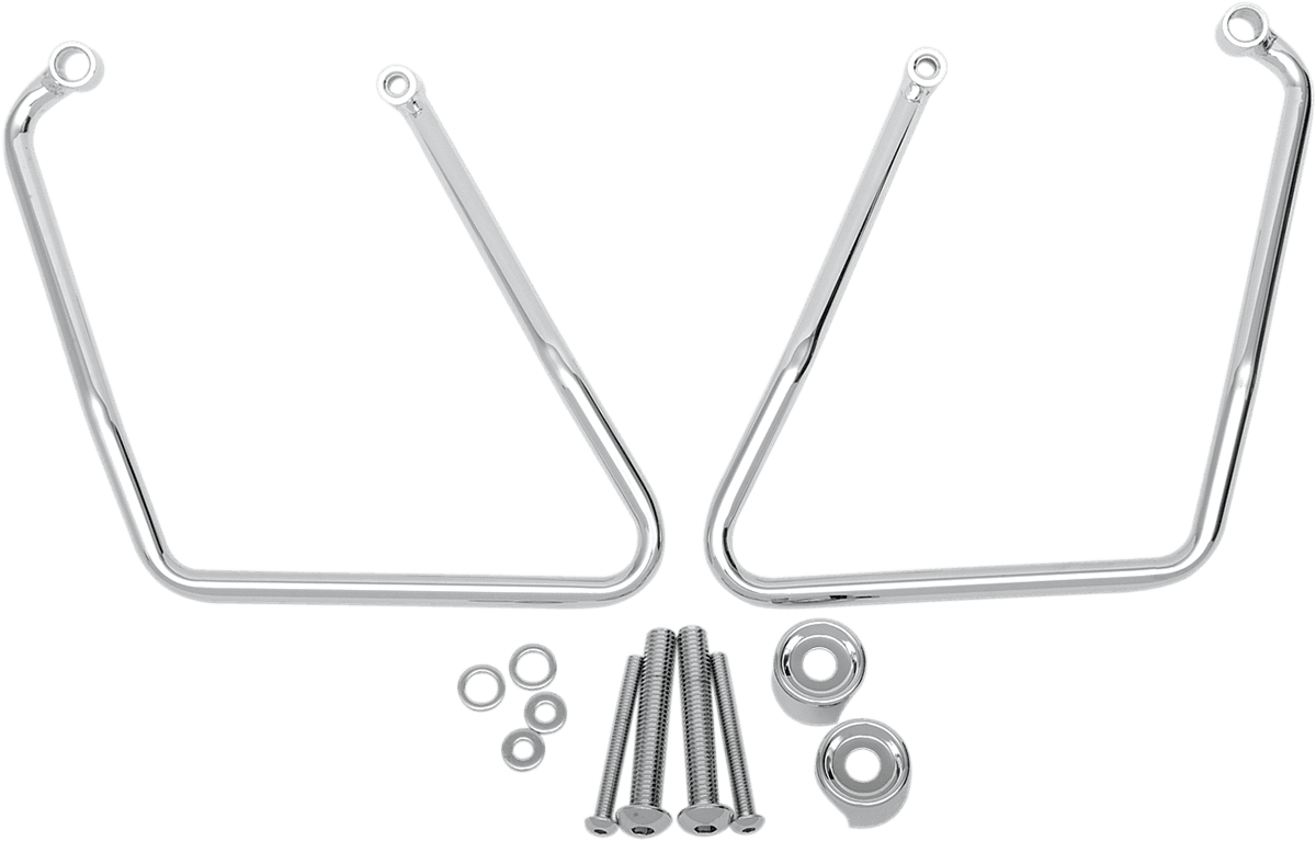 DRAG SPECIALTIES 3501-0159 Saddlebag Support - Chrome - XL '04-'22