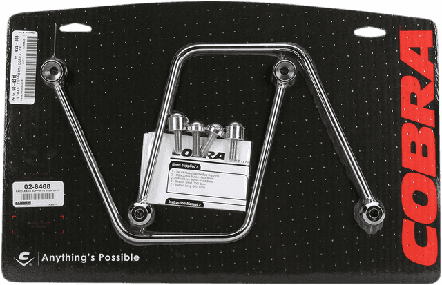 COBRA 3501-0182 Saddlebag Support - Chrome - Vulcan 900 — image 2 of 2