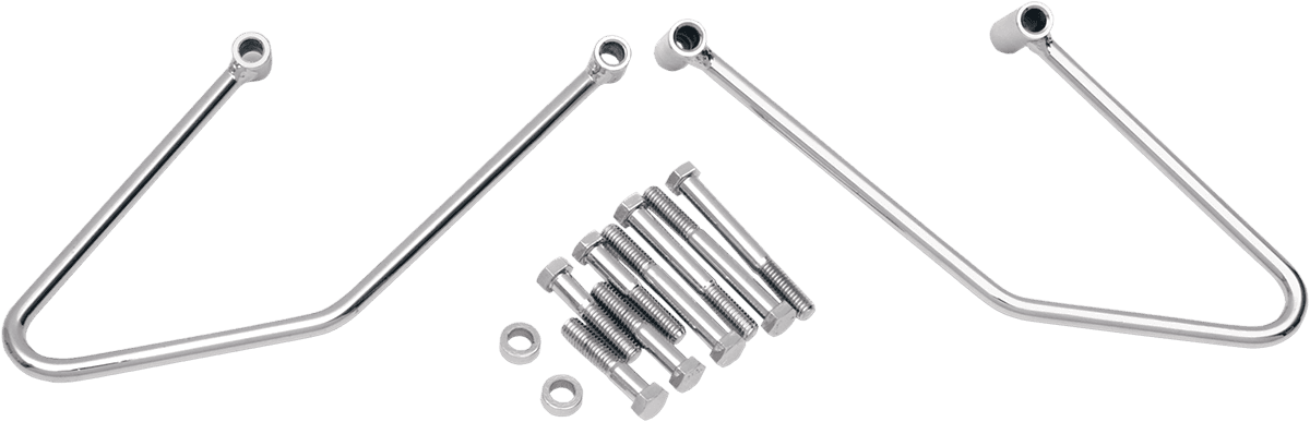 DRAG SPECIALTIES 3501-0304 Saddlebag Support - Chrome - FL/FX '06-'17