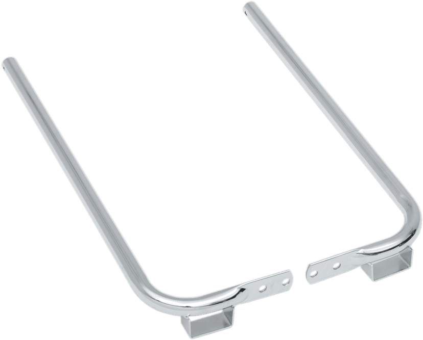 DRAG SPECIALTIES 3501-0602 Saddlebag Support Brackets - Chrome - FL '93-'08