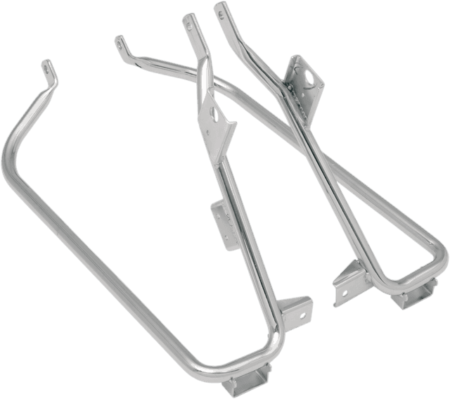 DRAG SPECIALTIES 3501-0612 Saddlebag Support Brackets - Chrome - FL '09-'13 — image 1 of 2