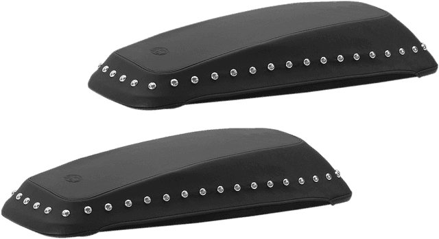 MUSTANG 3501-0975 Saddlebag Lid Covers - Chrome Stud - FL '14-'24 — image 1 of 2