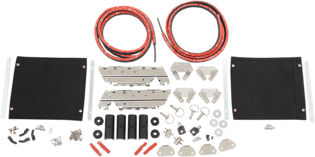 DRAG SPECIALTIES 3501-1083 Saddlebag Hardware with Tether - FLH/FLT '93-'13
