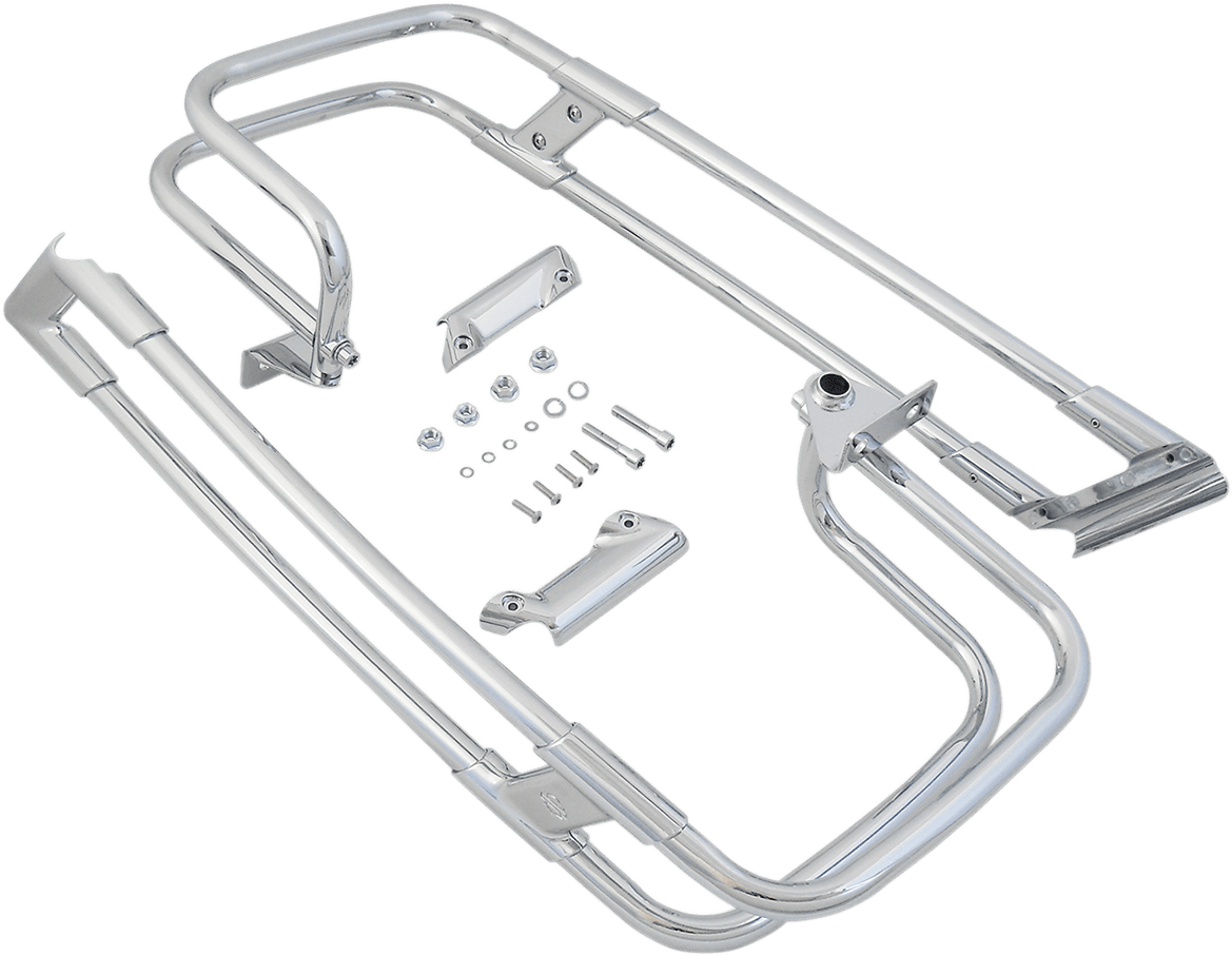 DRAG SPECIALTIES 3501-1245 Saddlebag Guard Rails - Chrome - FL '14-'24