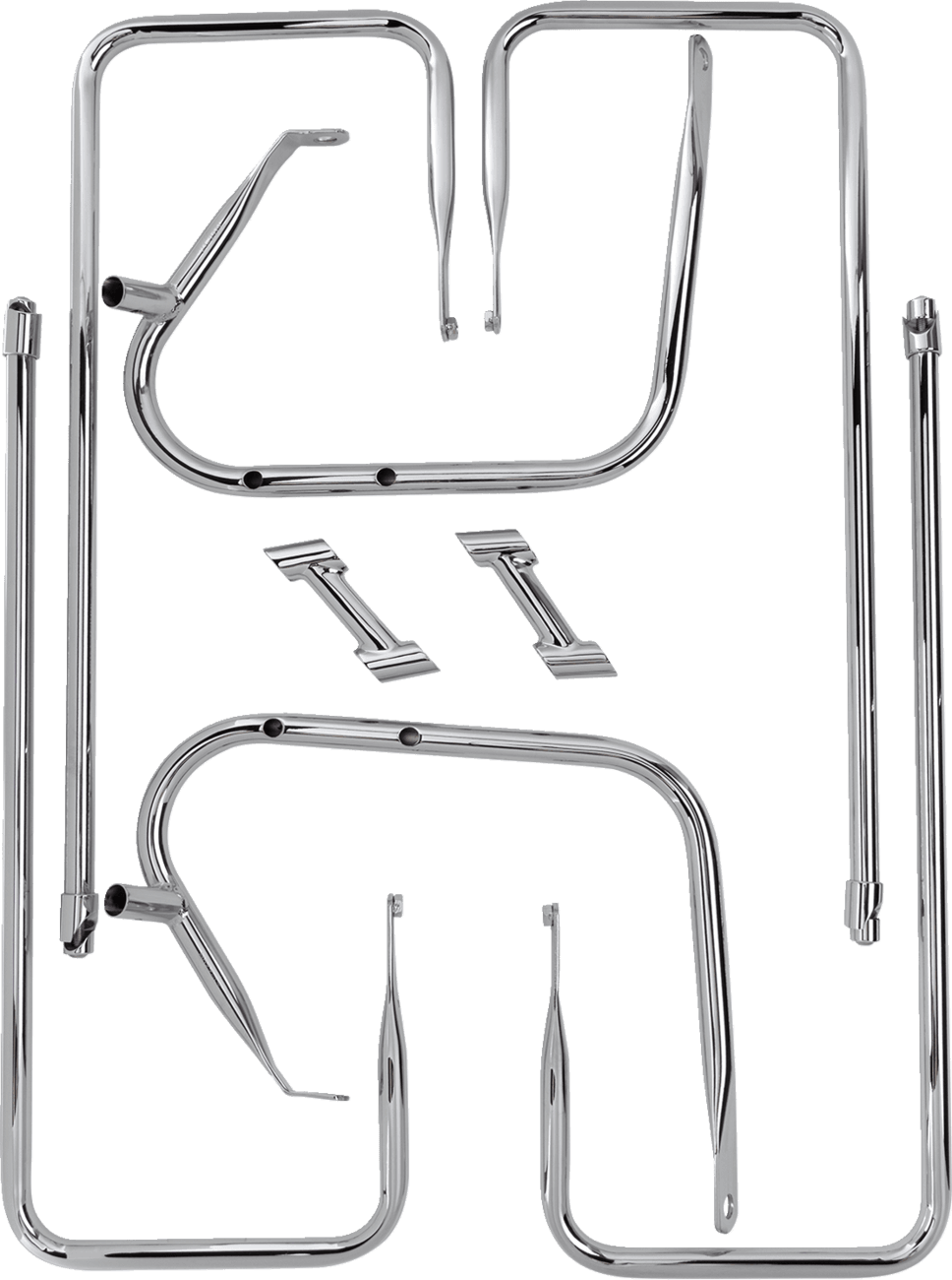 DRAG SPECIALTIES 3501-1247 Saddlebag Rail - Chrome - FL '09-'13
