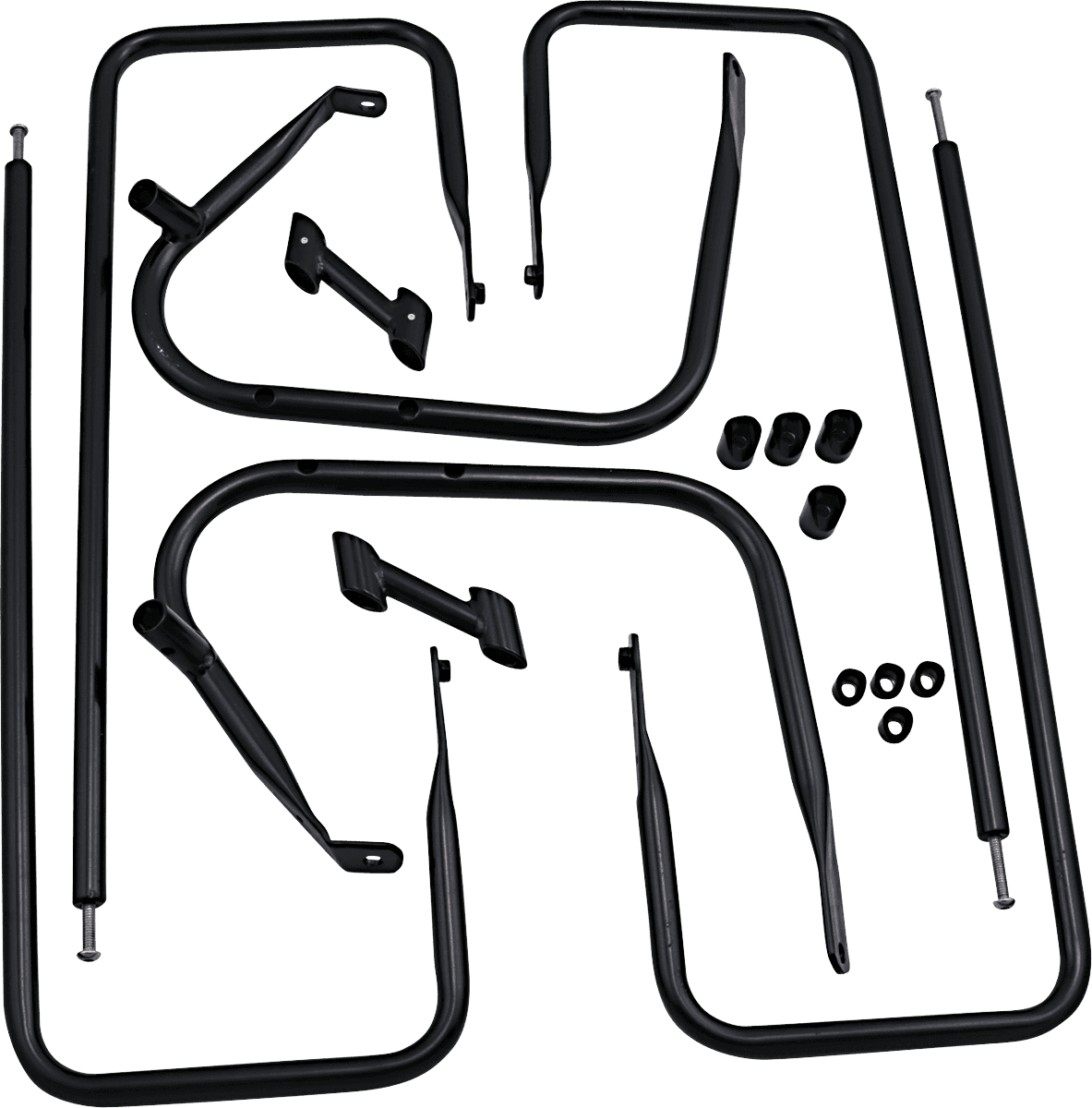 DRAG SPECIALTIES 3501-1248 Saddlebag Rail - Black - FL '09-'13