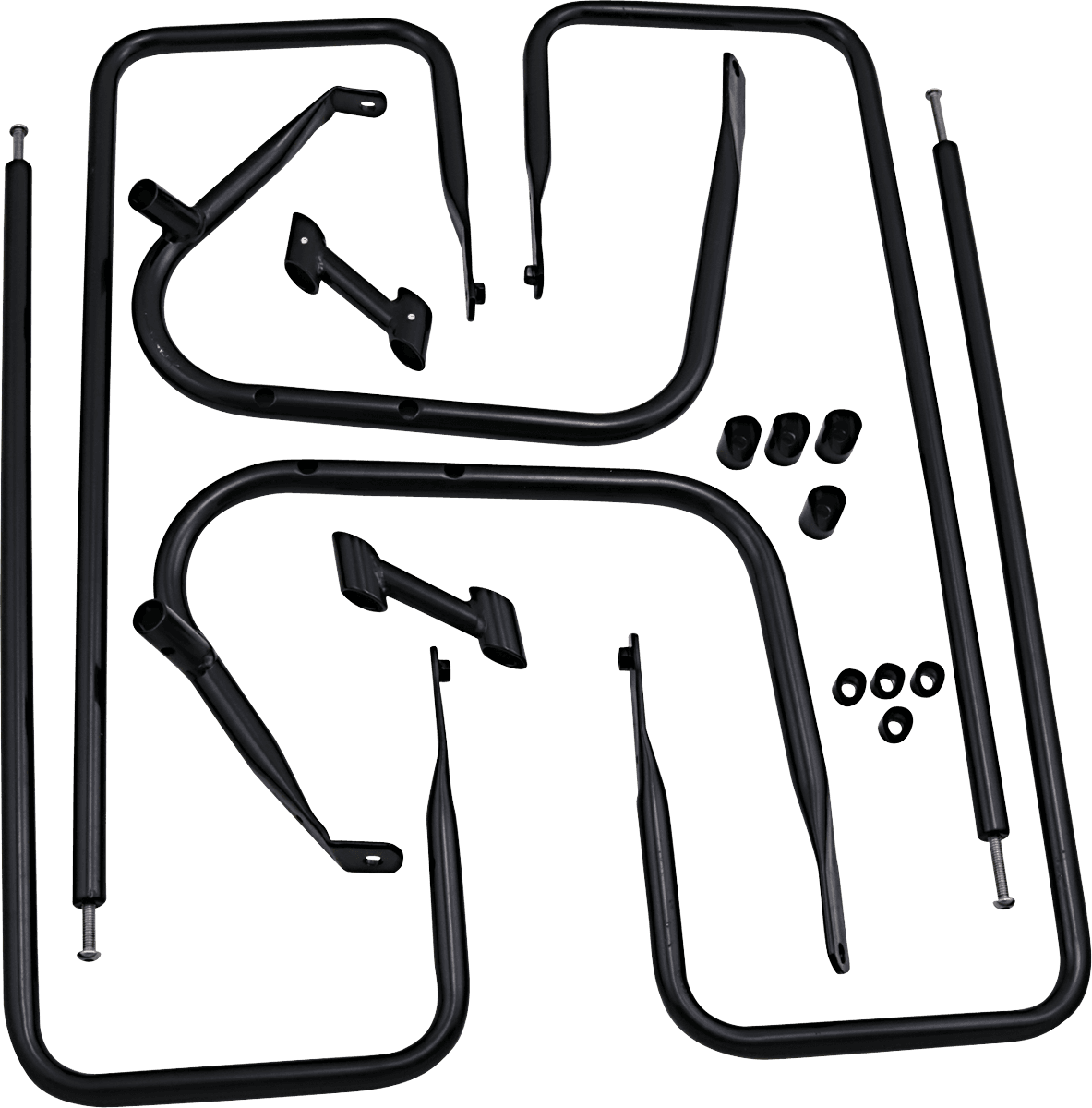 DRAG SPECIALTIES 3501-1248 Saddlebag Rail - Black - FL '09-'13