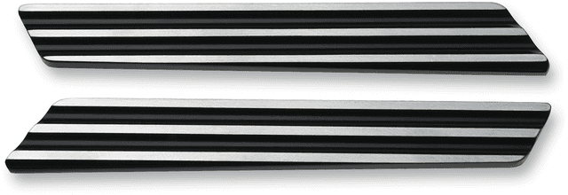 JOKER MACHINE 3501-1252 Saddlebag Latch Inserts - Black/Silver