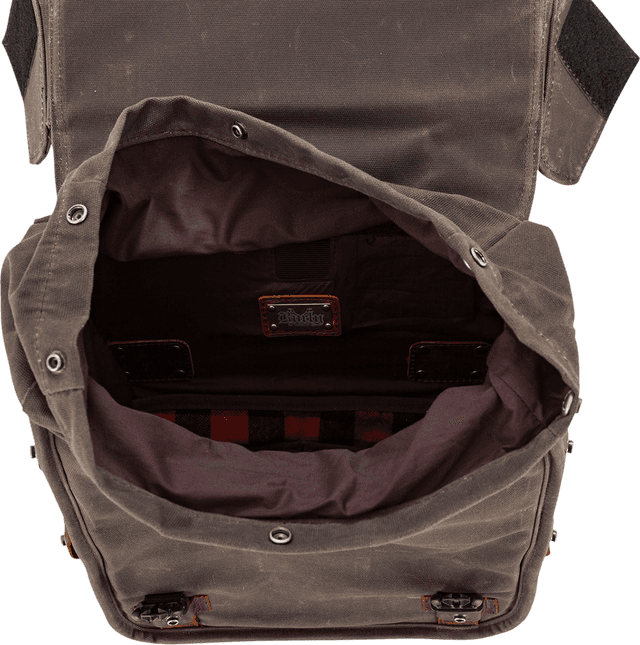 BURLY BRAND 3501-1420 Throw-Over Saddlebag - Dark Oak — image 2 of 4