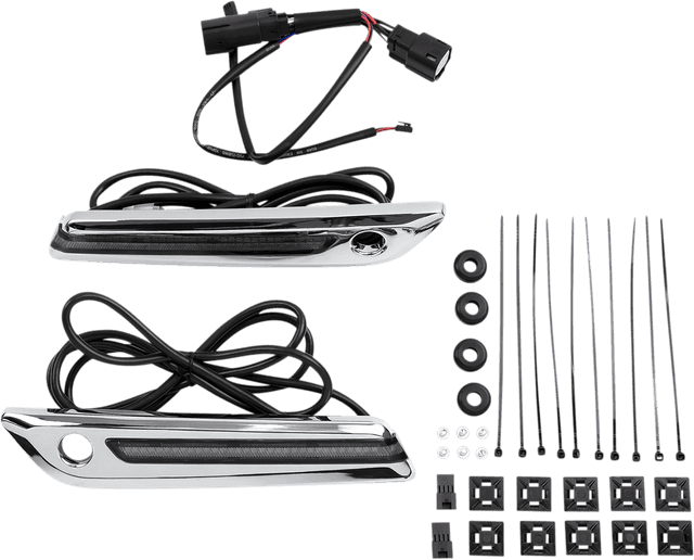 CIRO 3501-1821 Hinge Covers - Smoke Lens - Chrome — image 1 of 5