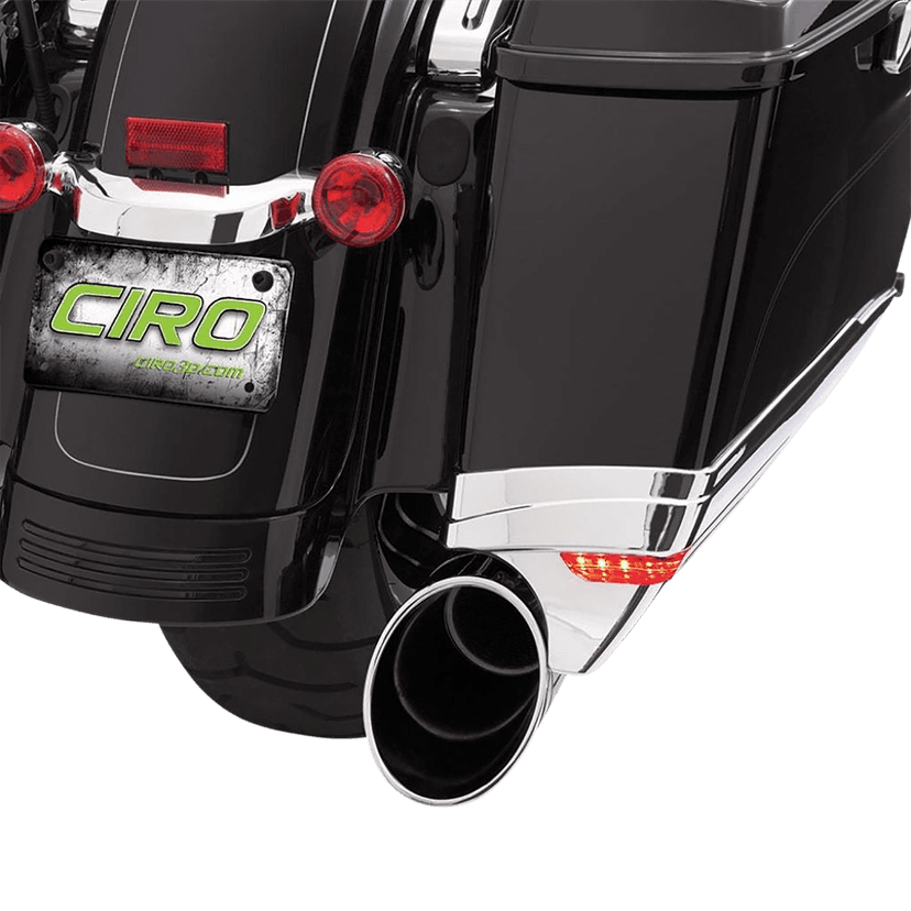 CIRO 3501-1862 Saddlebag Extensions - Chrome - FLT/FLH '14-'24 — image 2 of 2