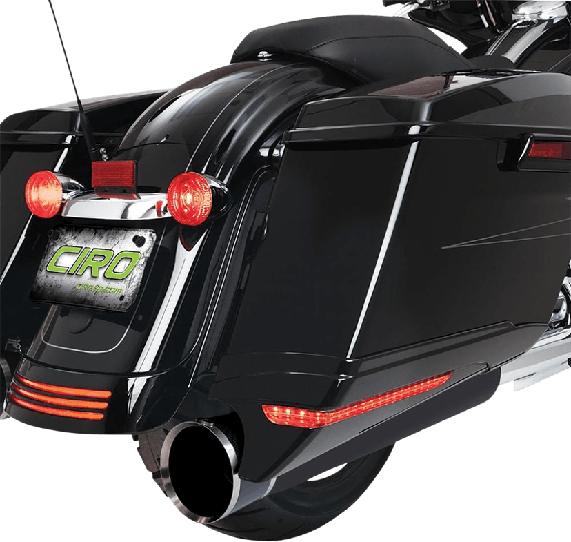 CIRO 3501-1863 Saddlebag Extensions - Black - FL '14-'24 — image 2 of 2