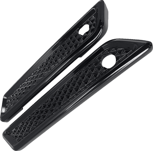 COVINGTONS 3501-1942 Saddlebag Hinge Cover - Diamondback - Black