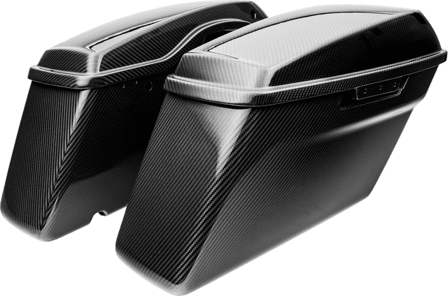SLYFOX 3501-2121 Saddlebag Bottoms - Carbon Gloss - FL '14-'23 — image 2 of 2