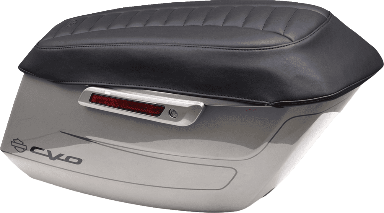MUSTANG 3501-2130 Deluxe Saddlebag Lid Covers - Black - Touring