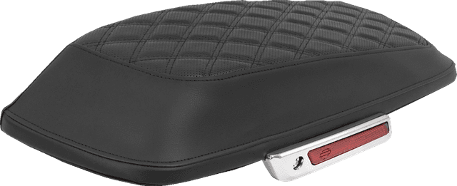 SADDLEMEN 3501-2301 Saddlebag Lid Covers - Lattice - Black Stitch - FLH/FLT '14-'25