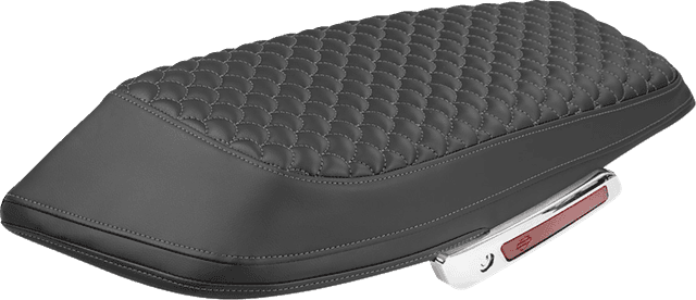SADDLEMEN 3501-2354 Saddlebag Lid Covers - Dragon Scale - Gray Stitch - FLH/FLT '23-'25