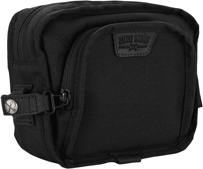 BURLY BRAND 3510-0098 Handlebar Bag - Black Cordura — image 1 of 2