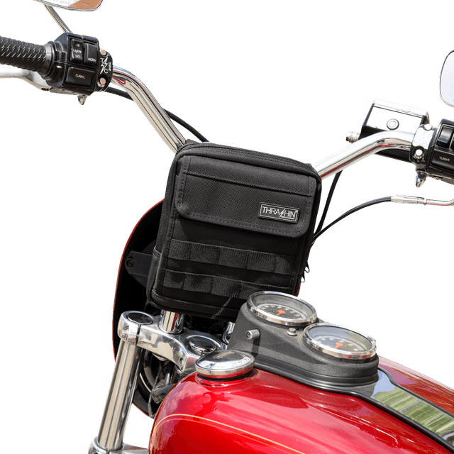 THRASHIN SUPPLY CO. 3510-0180 Handlebar Bag - Slim - Black — image 8 of 8