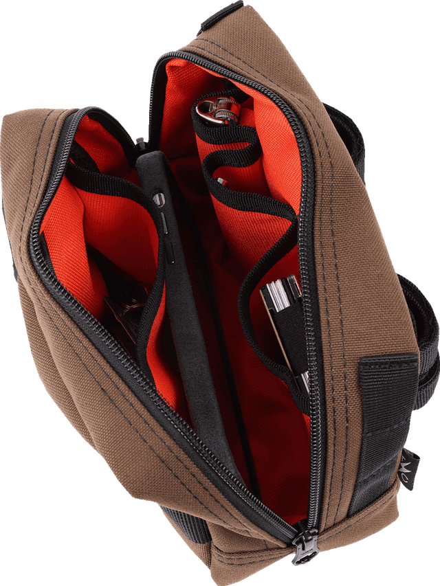 THRASHIN SUPPLY CO. 3510-0193 Handlebar Bag - Brown — image 4 of 5