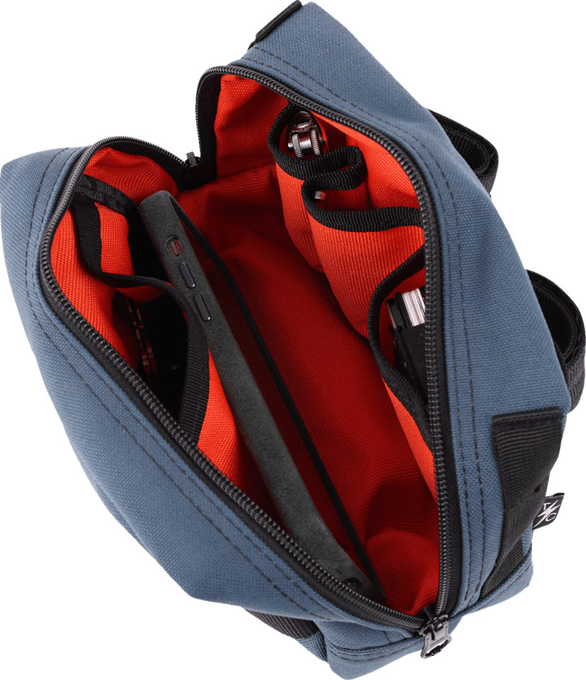 THRASHIN SUPPLY CO. 3510-0197 Handlebar Bag - Blue — image 4 of 6