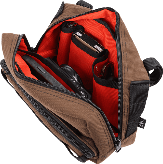 THRASHIN SUPPLY CO. 3510-0200 Handlebar Bag Plus - Brown — image 5 of 6