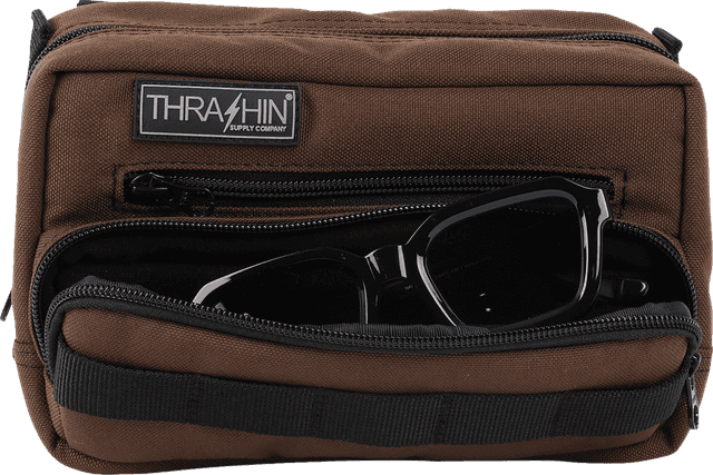 THRASHIN SUPPLY CO. 3510-0200 Handlebar Bag Plus - Brown — image 4 of 6