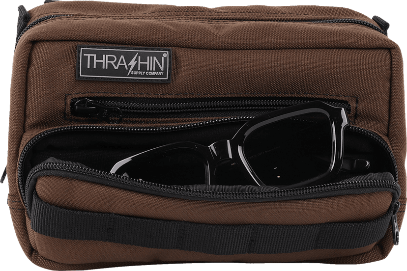 THRASHIN SUPPLY CO. 3510-0200 Handlebar Bag Plus - Brown — image 4 of 6