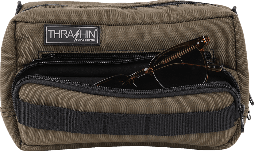 THRASHIN SUPPLY CO. 3510-0201 Handlebar Bag Plus - Green — image 2 of 6