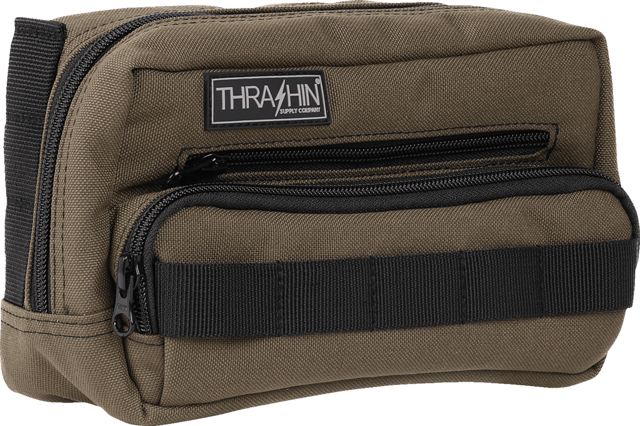 THRASHIN SUPPLY CO. 3510-0201 Handlebar Bag Plus - Green