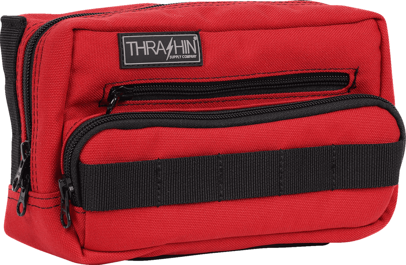 THRASHIN SUPPLY CO. 3510-0202 Handlebar Bag Plus - Red