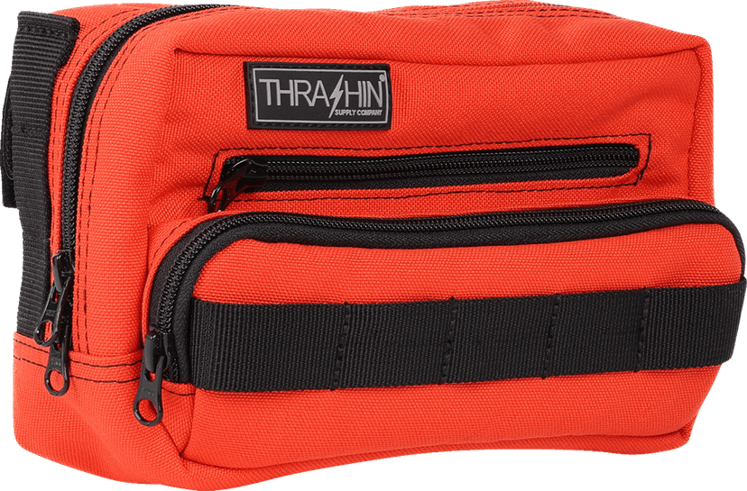 THRASHIN SUPPLY CO. 3510-0207 Handlebar Bag Plus - Orange — image 1 of 6