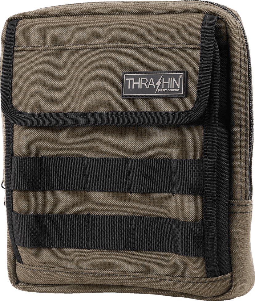 THRASHIN SUPPLY CO. 3510-0209 Handlebar Bag - Slim - Green — image 6 of 6