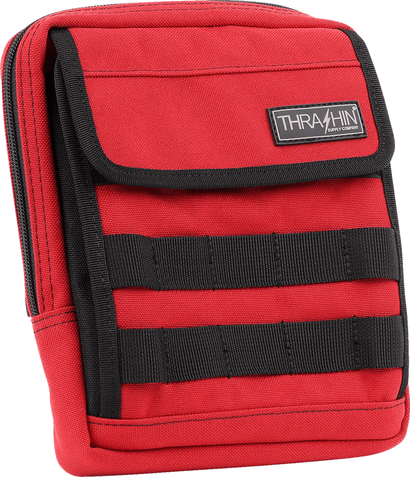 THRASHIN SUPPLY CO. 3510-0210 Handlebar Bag - Slim - Red — image 1 of 6