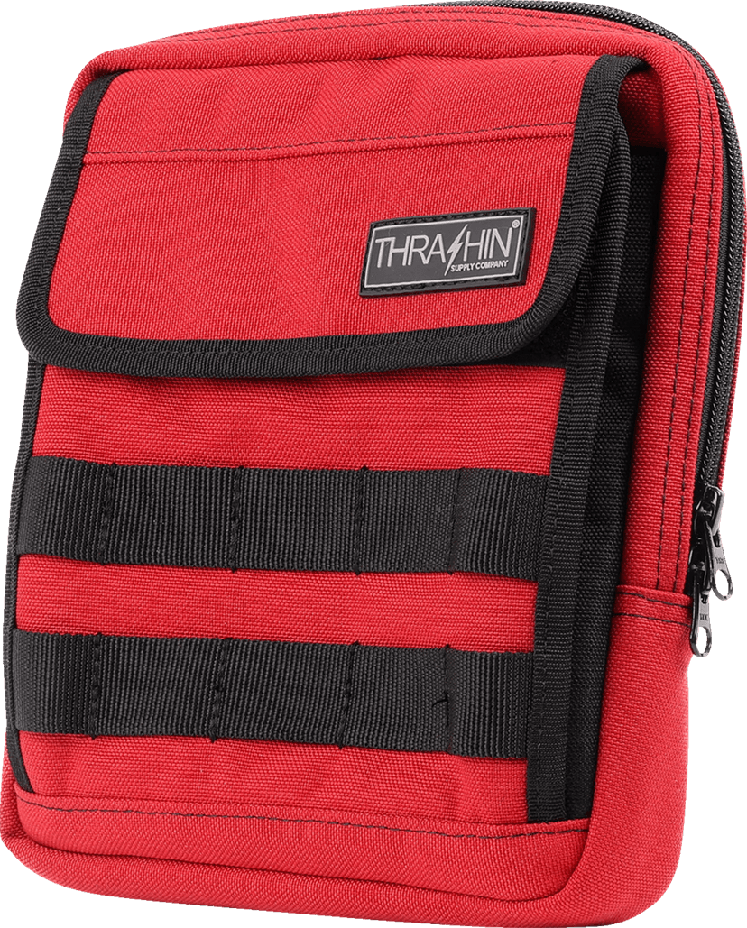 THRASHIN SUPPLY CO. 3510-0210 Handlebar Bag - Slim - Red — image 5 of 6