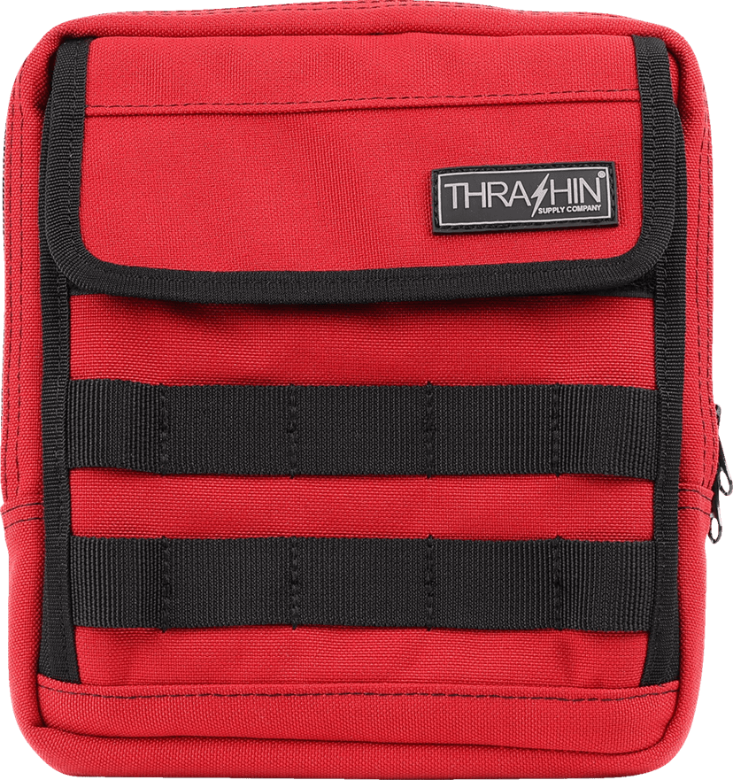 THRASHIN SUPPLY CO. 3510-0210 Handlebar Bag - Slim - Red — image 6 of 6