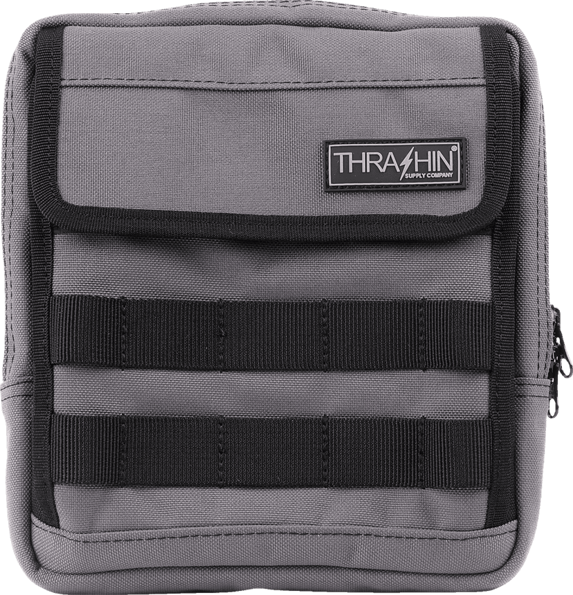 THRASHIN SUPPLY CO. 3510-0211 Handlebar Bag - Slim - Gray — image 5 of 6