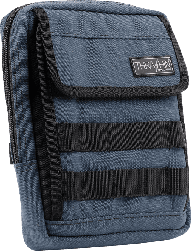 THRASHIN SUPPLY CO. 3510-0212 Handlebar Bag - Slim - Blue — image 1 of 6