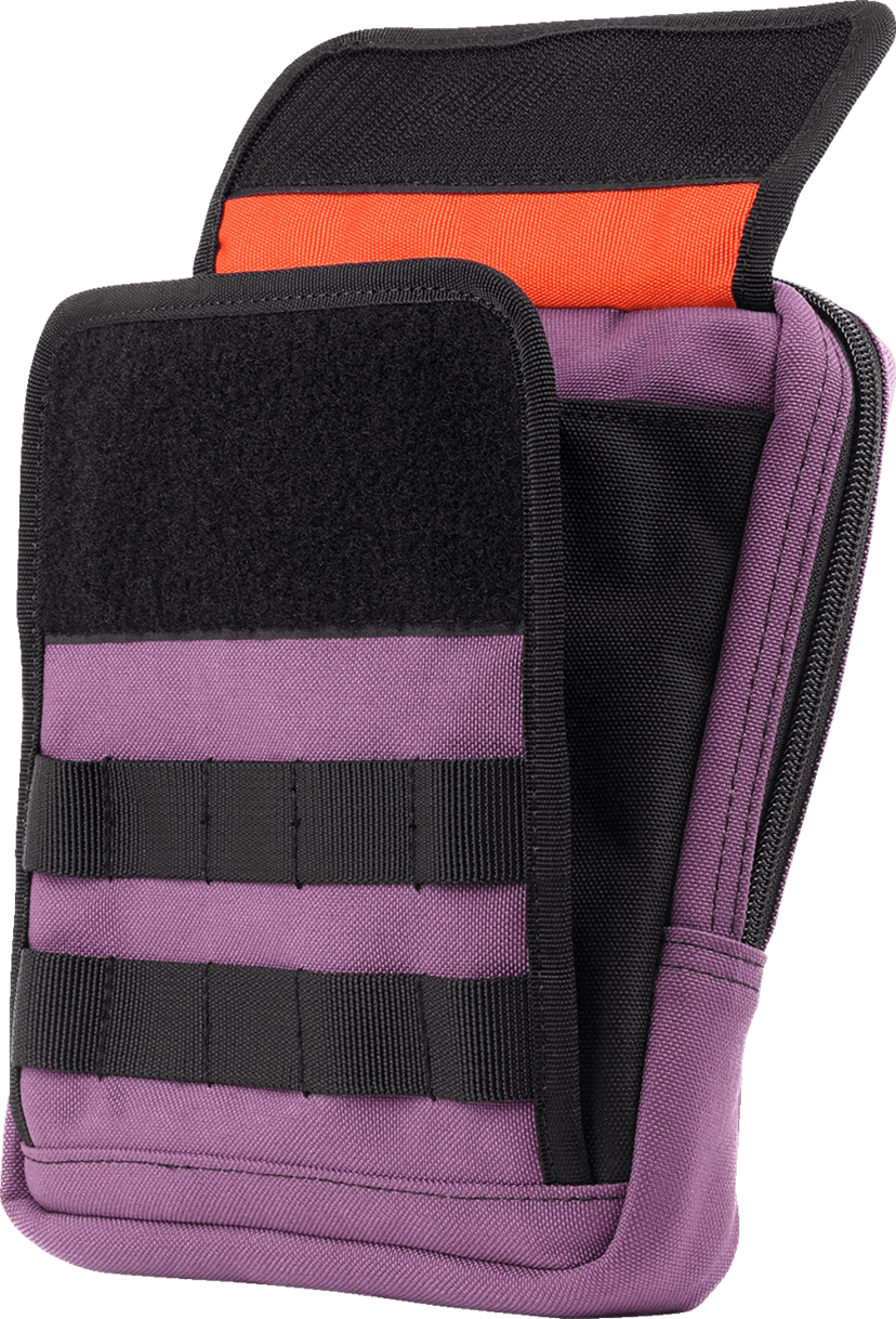 THRASHIN SUPPLY CO. 3510-0213 Handlebar Bag - Slim - Purple — image 4 of 5