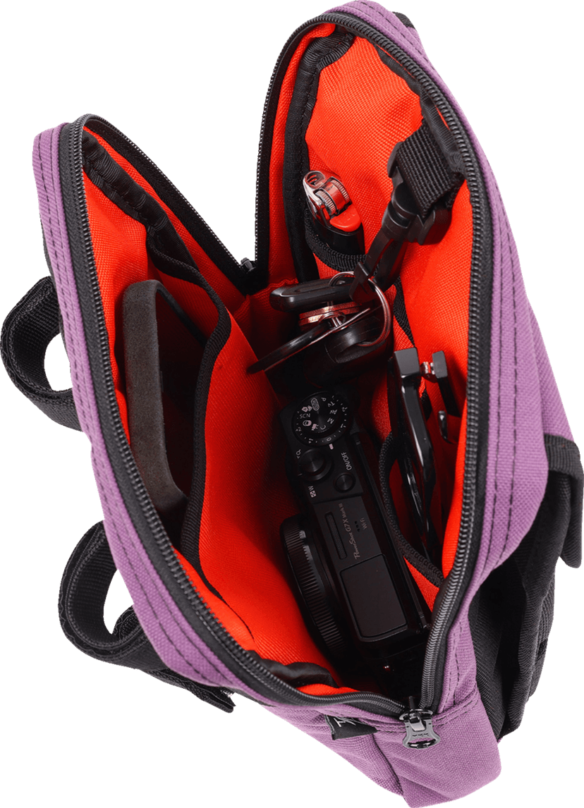 THRASHIN SUPPLY CO. 3510-0213 Handlebar Bag - Slim - Purple — image 5 of 5