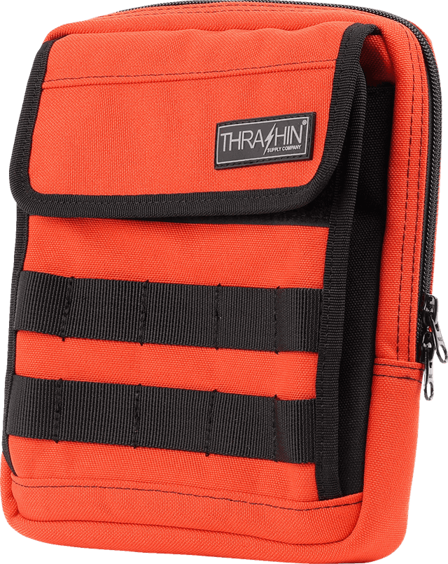THRASHIN SUPPLY CO. 3510-0214 Handlebar Bag Slim - Orange — image 4 of 7