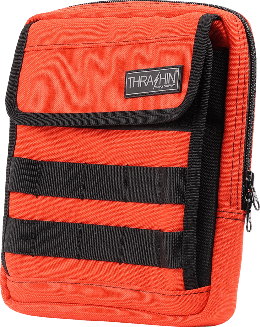 THRASHIN SUPPLY CO. 3510-0214 Handlebar Bag Slim - Orange — image 4 of 7