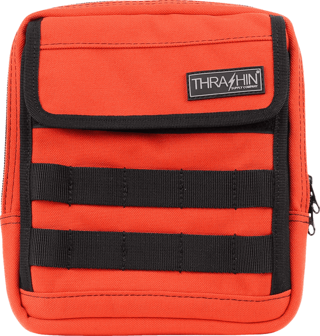 THRASHIN SUPPLY CO. 3510-0214 Handlebar Bag Slim - Orange — image 3 of 7