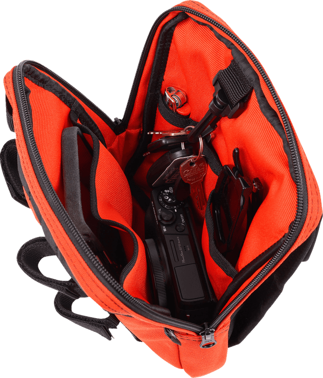 THRASHIN SUPPLY CO. 3510-0214 Handlebar Bag Slim - Orange — image 5 of 7