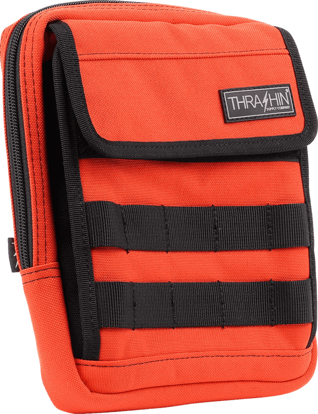THRASHIN SUPPLY CO. 3510-0214 Handlebar Bag Slim - Orange — image 1 of 7