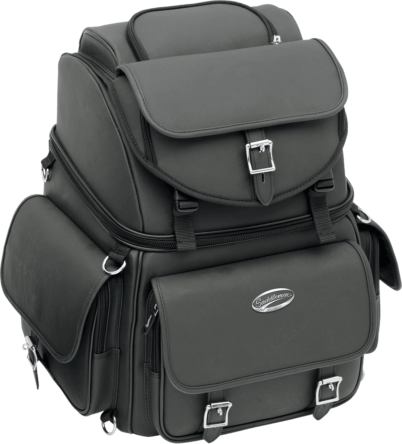 SADDLEMEN 3515-0120 Sissy Bar Bag - Black — image 1 of 9