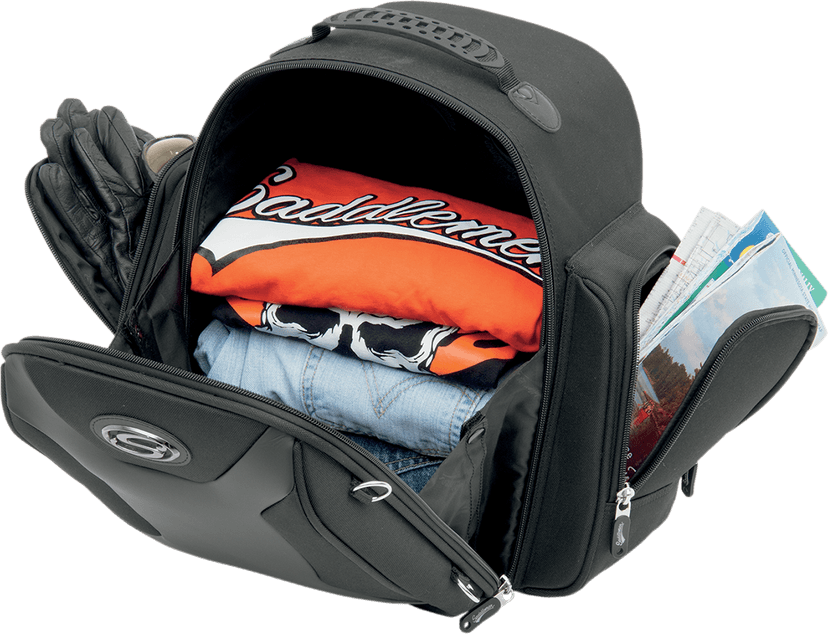SADDLEMEN 3515-0139 Sport Sissy Bar Bag - Black — image 3 of 5