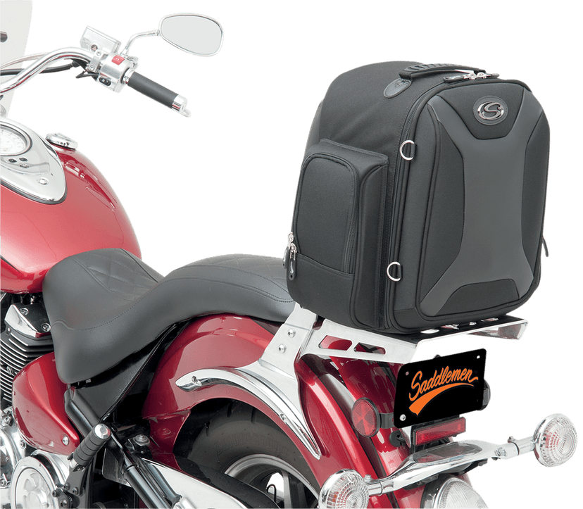 SADDLEMEN 3515-0139 Sport Sissy Bar Bag - Black — image 5 of 5