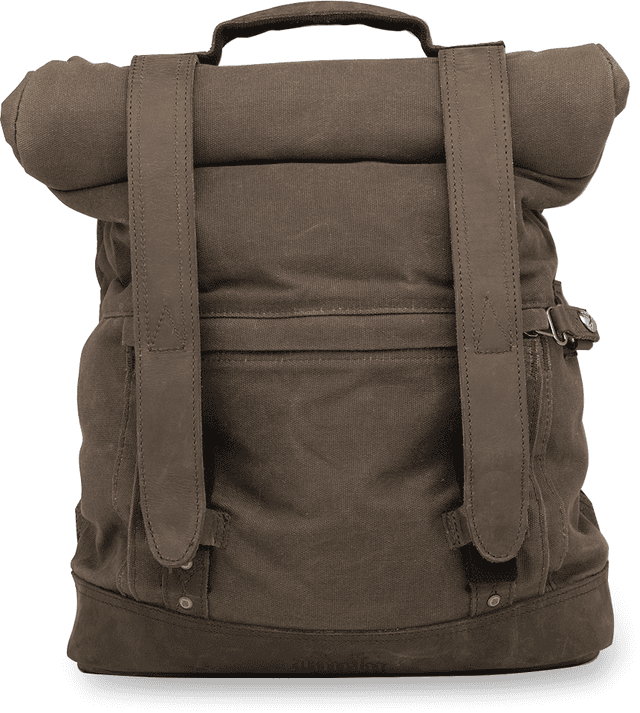 BURLY BRAND 3517-0414 Roll Top Backpack - Dark Oak — image 2 of 2